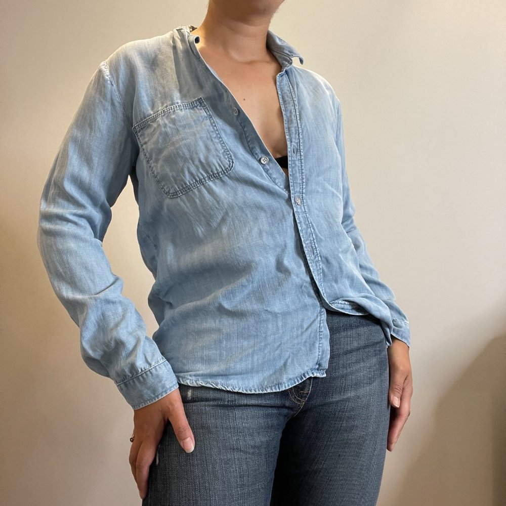 Mavi Jeans Chambray Top  -S-
